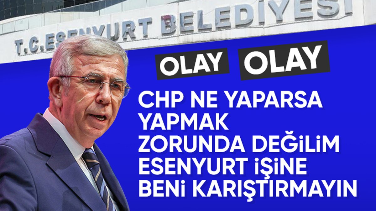 Mansur Yavaş, CHP’nin Esenyurt’taki eylemine katılmayacak