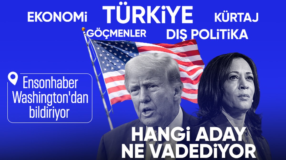 Amerika’da tarihi seçimlere geri sayım: Donald Trump ve Kamala Harris arasındaki farklar